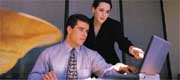 Man sitting at desk