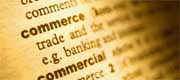 Page from a dictionary showing the word commerce